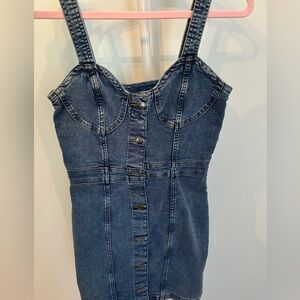 H&M Divided Denim Mini Dress Size S